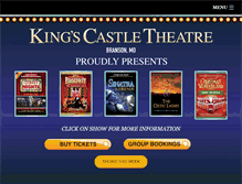 Tablet Screenshot of kingscastletheatre.com